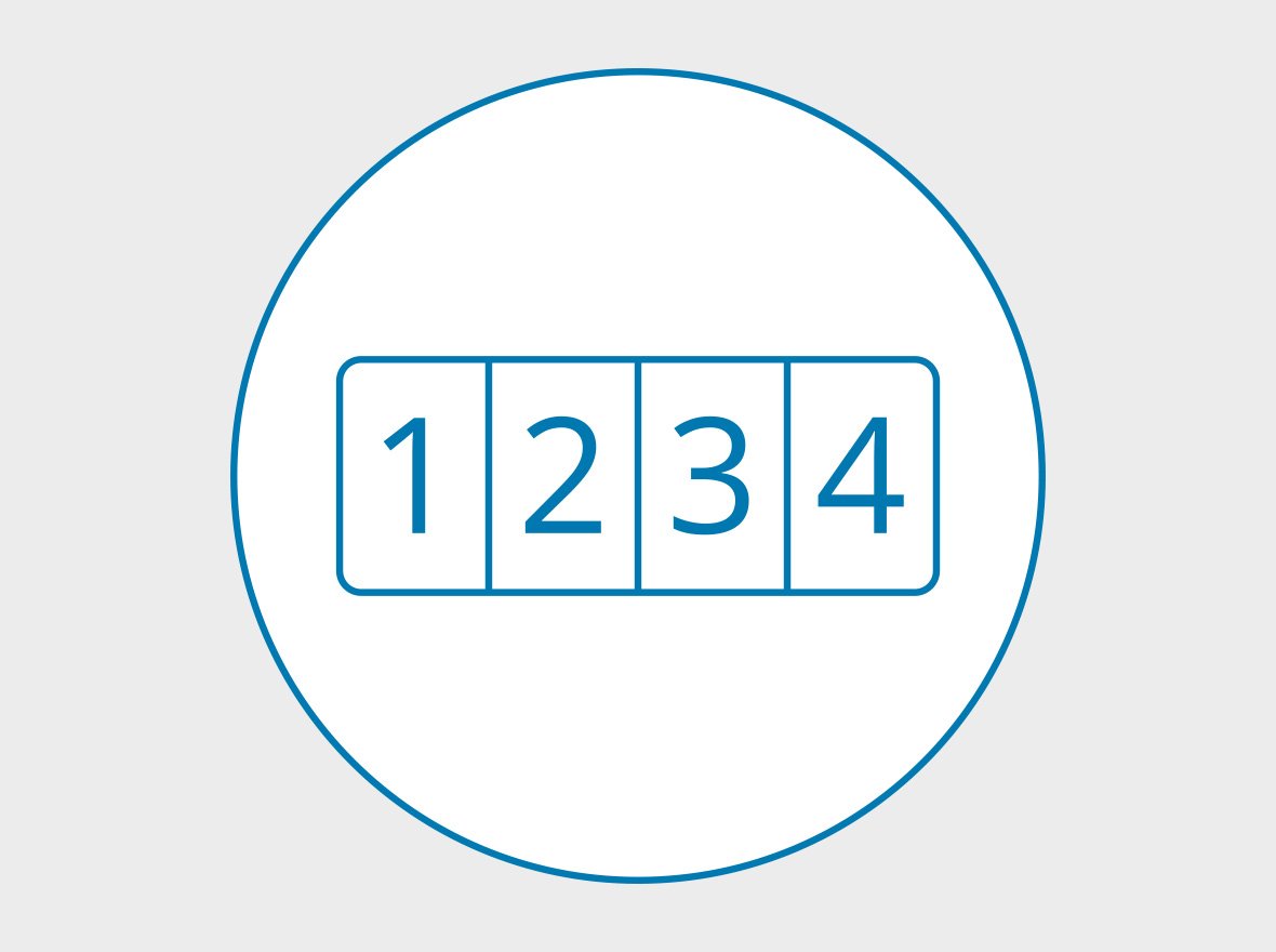 Combination numbers shown on white background.