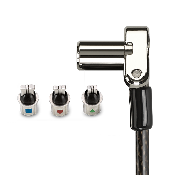 Universal 3-in-1 Keyed Lock on white background.
